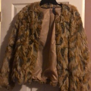 Faux fur jacket